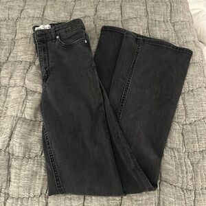 Zara flare black flare jean